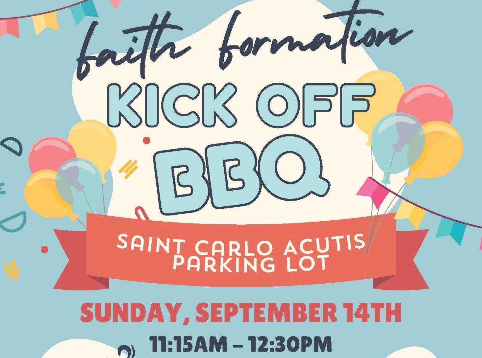 Faith Formation Kick Off BBQ
