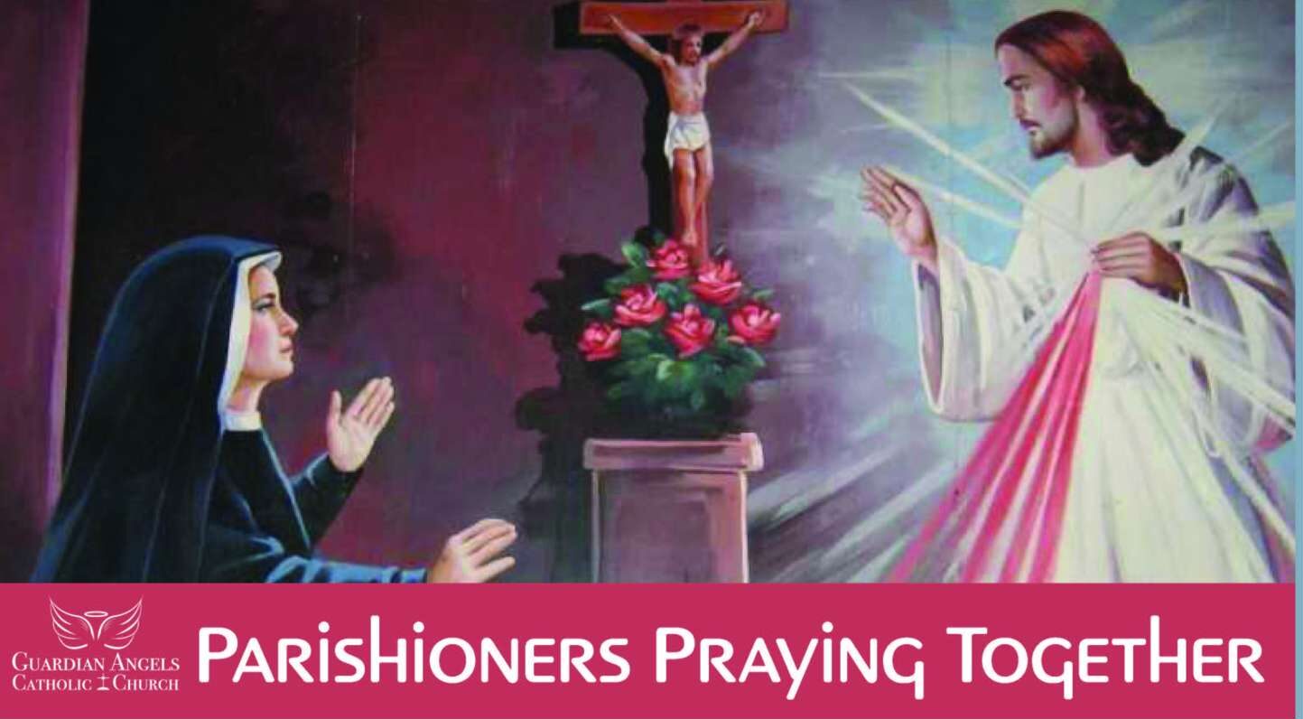 Parishioners Praying Together - The Divine Mercy